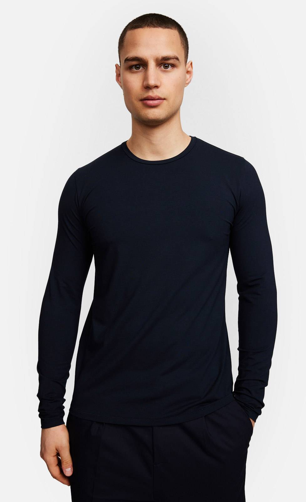 Kiefermann Emil Langarmshirt Aus Baumwolle-Modal-Mix