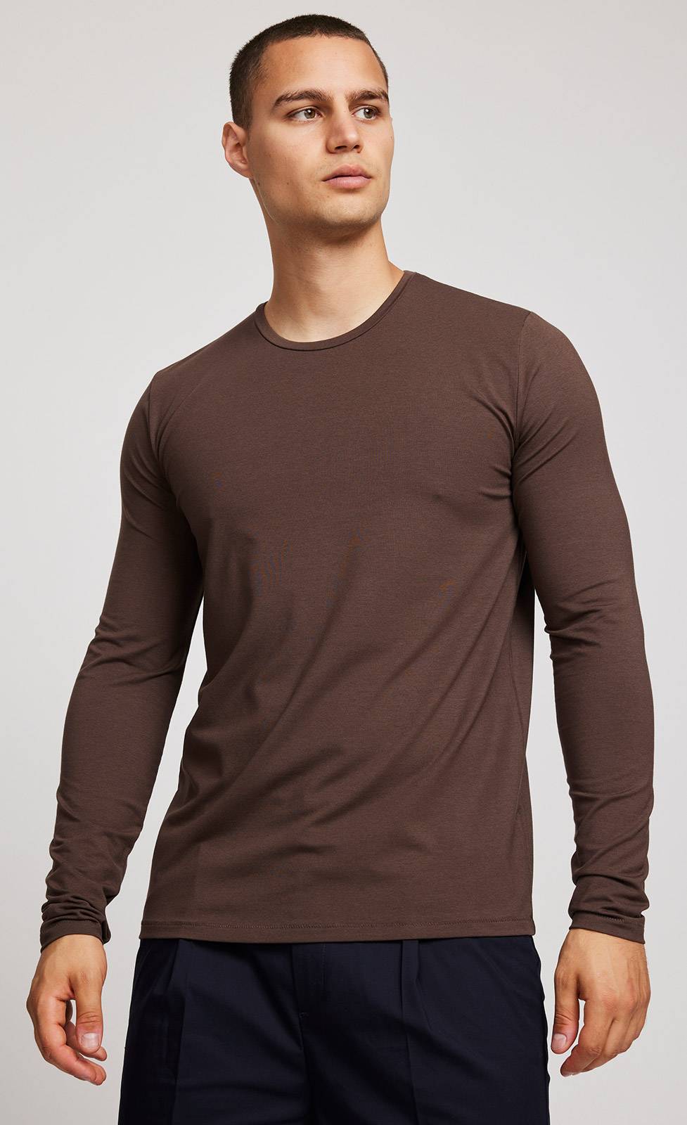 Kiefermann Emil Langarmshirt Aus Baumwolle-Modal-Mix