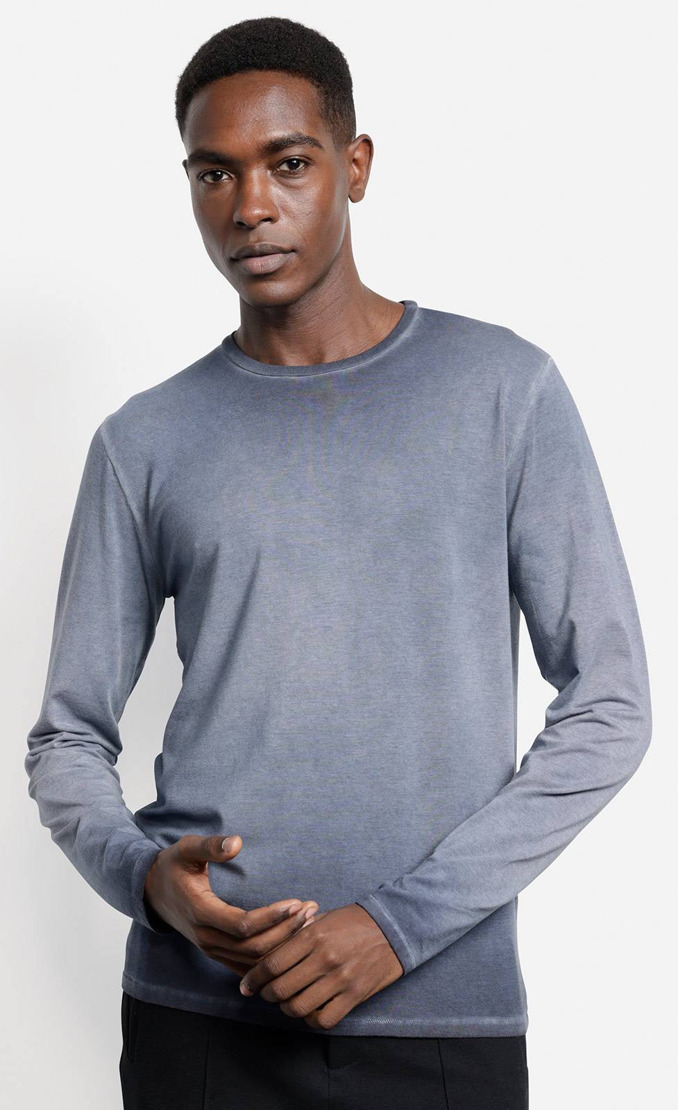 Kiefermann Erics Überfärbtes Langarmshirt Mit Rundhals