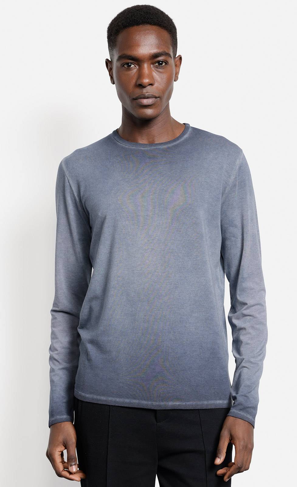 Kiefermann Erics Überfärbtes Langarmshirt Mit Rundhals