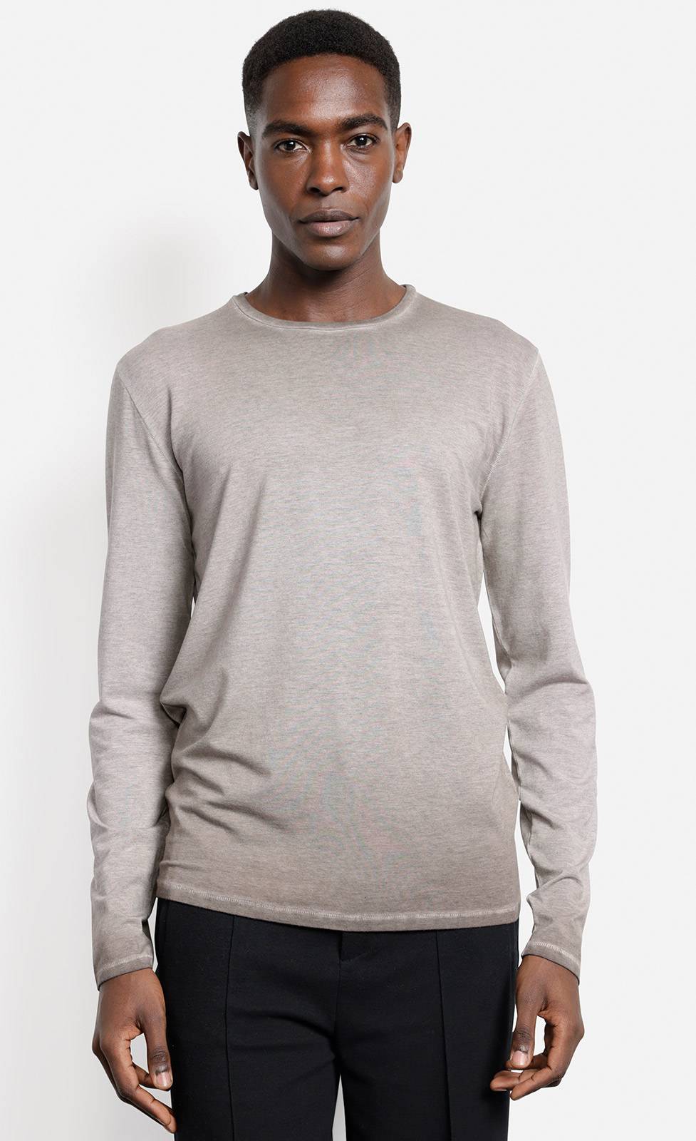 Kiefermann Erics Überfärbtes Langarmshirt Mit Rundhals