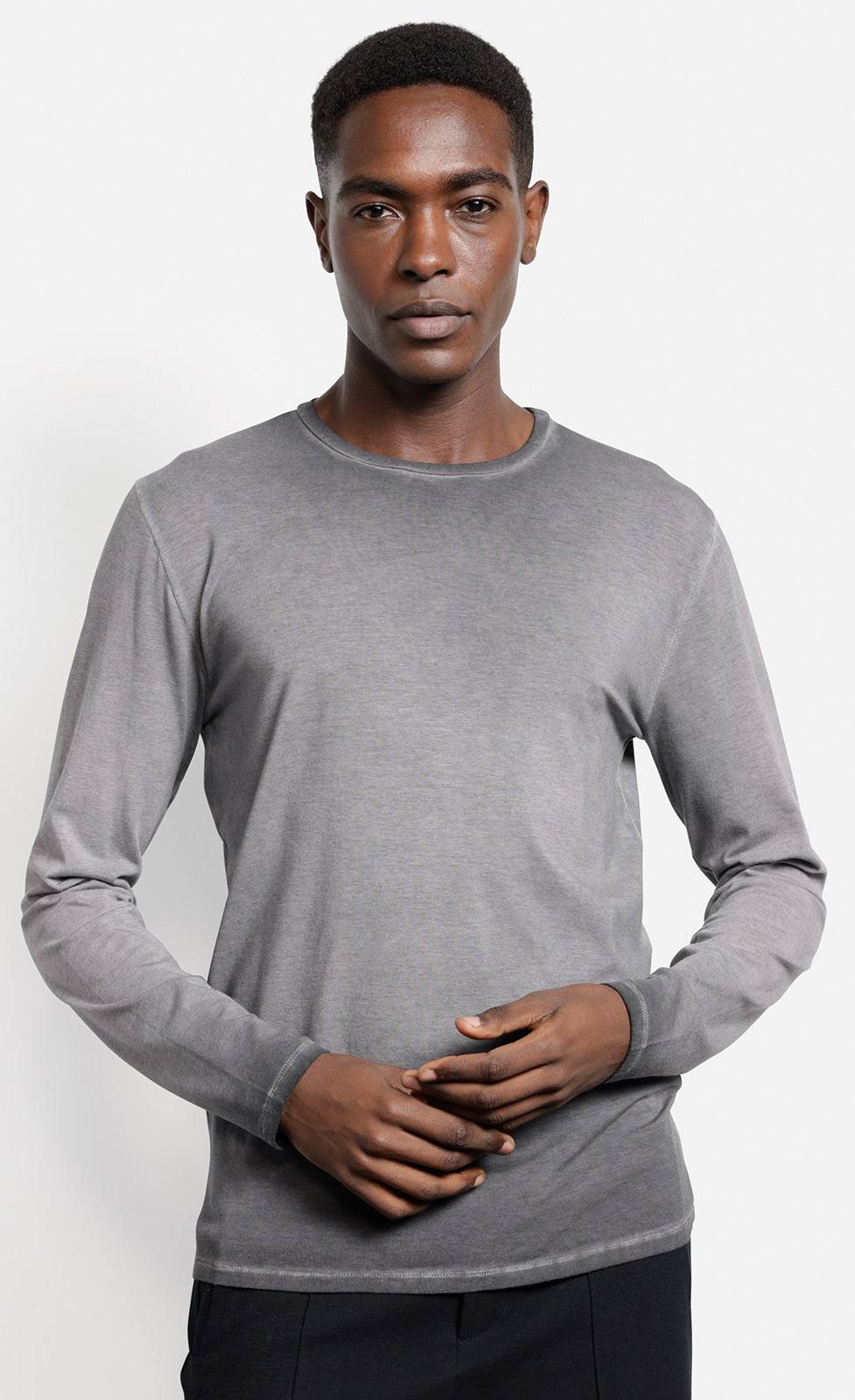 Kiefermann Erics Überfärbtes Langarmshirt mit Rundhals