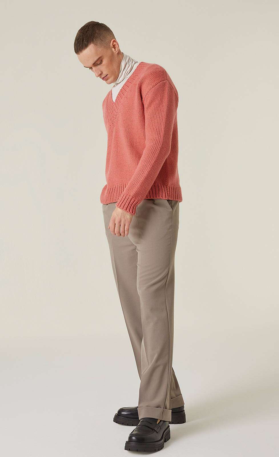 Kiefermann Ezra Grobstrickpullover Mit V-Ausschnitt