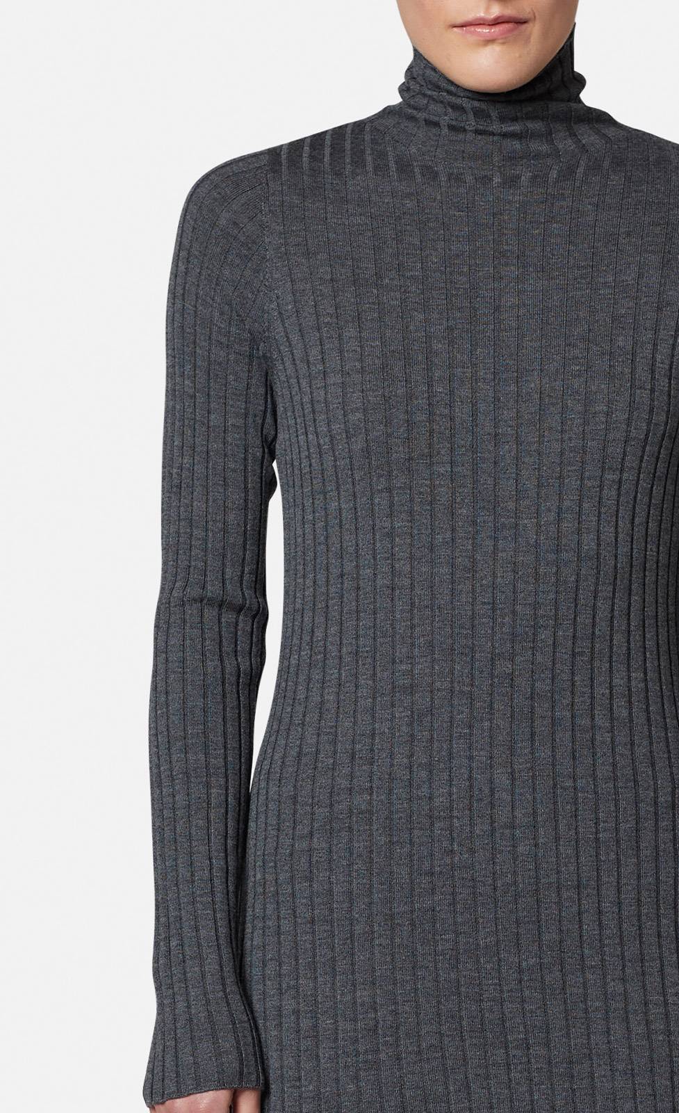 Kiefermann Filja Geripptes Strickkleid Aus Merinowolle