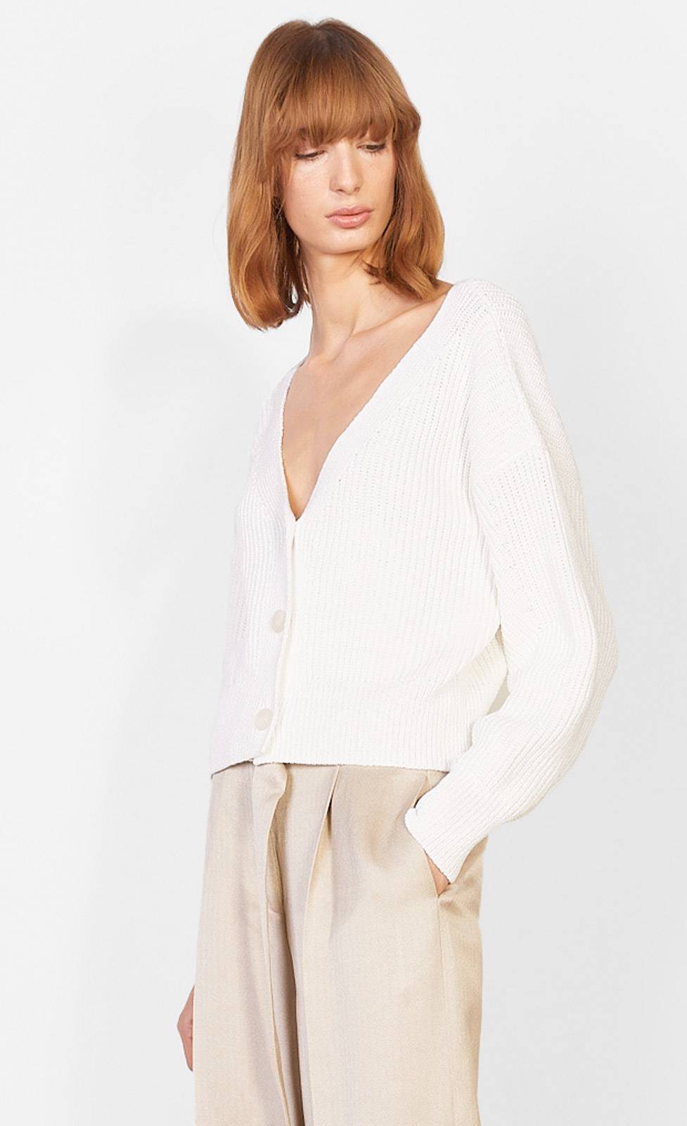 Kiefermann Giovanna Grobe Strickjacke Aus Baumwolle