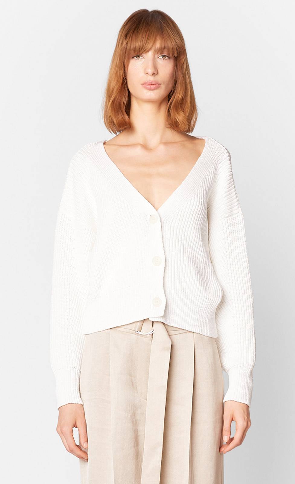 Kiefermann Giovanna Grobe Strickjacke aus Baumwolle