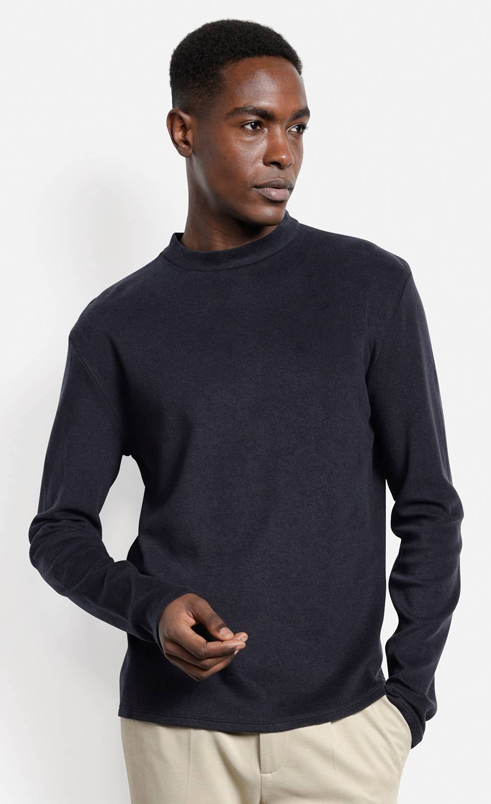 Kiefermann Grahamo Langarmshirt Aus Baumwolle Und Wolle