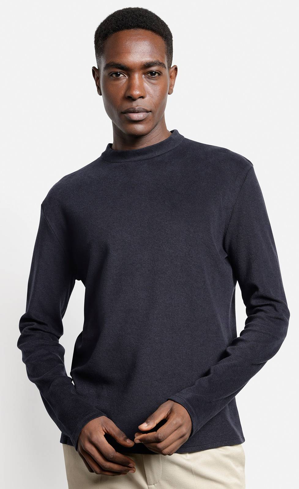 Kiefermann Grahamo Langarmshirt Aus Baumwolle Und Wolle