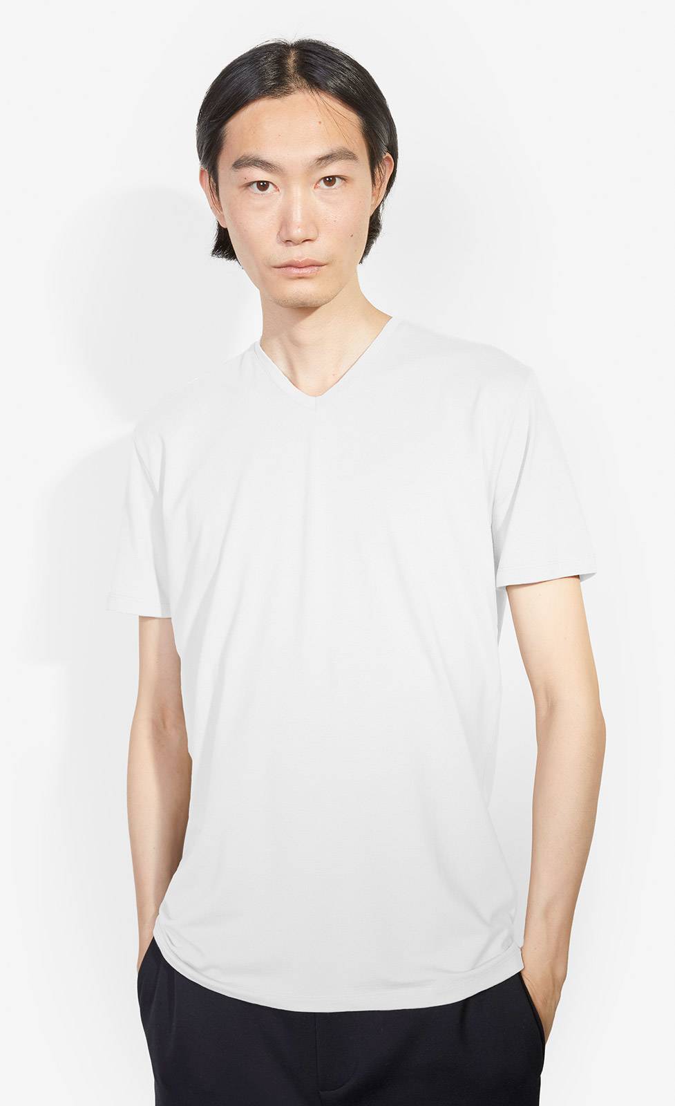 Kiefermann Hape V-Ausschnitt T-Shirt Aus Baumwolle-Modal