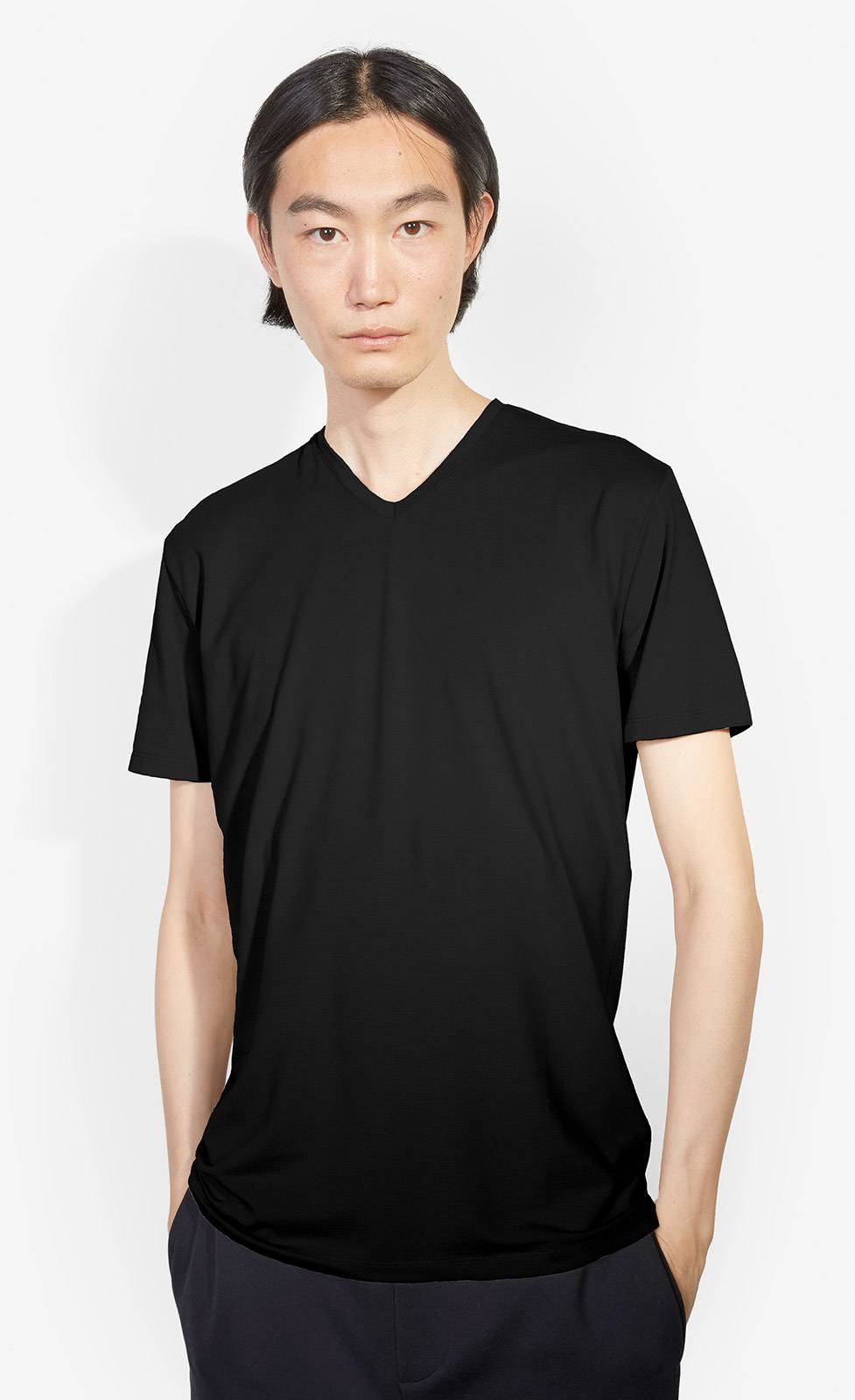 Kiefermann Hape V-Ausschnitt T-Shirt Aus Baumwolle-Modal