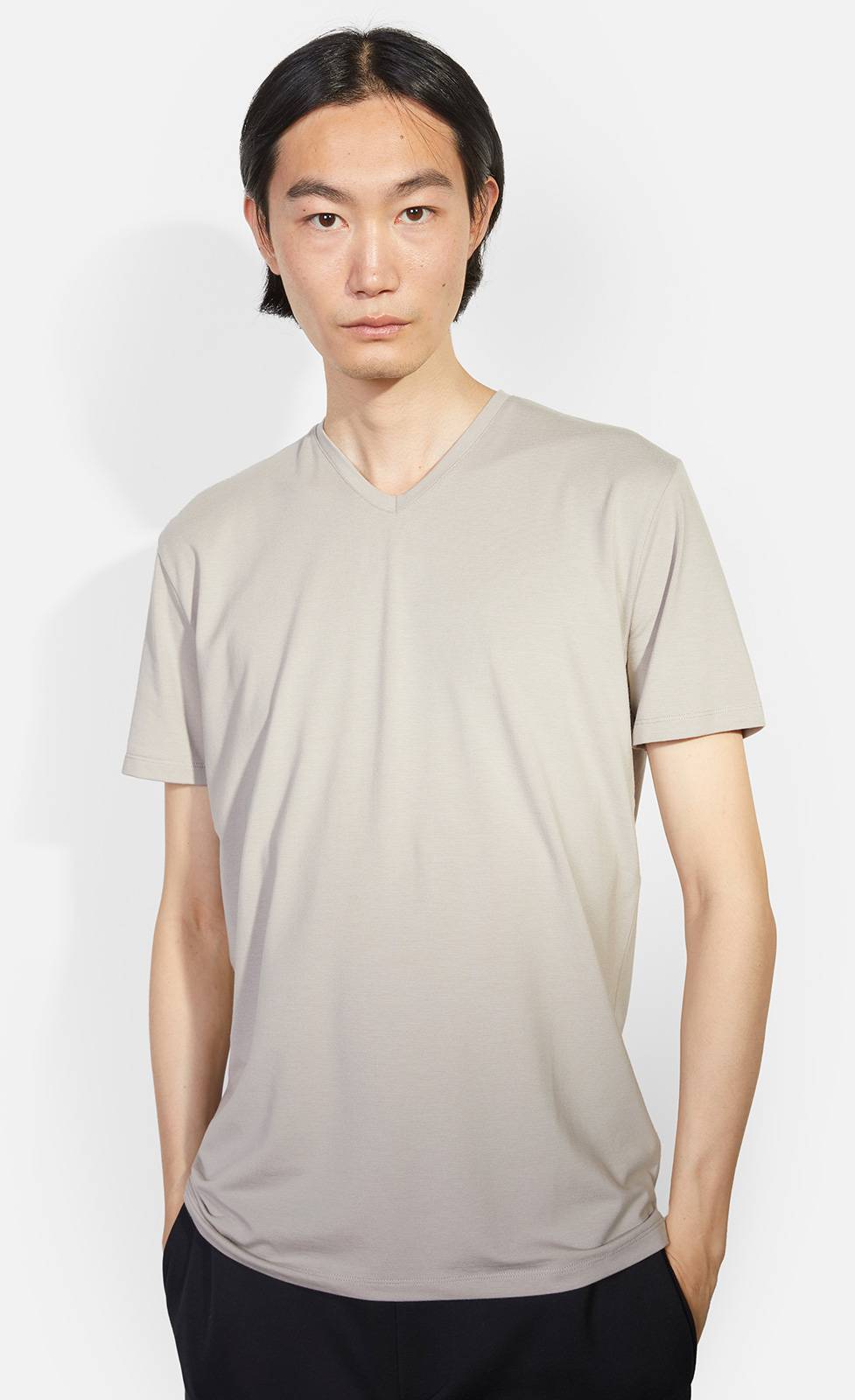 Kiefermann Hape V-Ausschnitt T-Shirt aus Baumwolle-Modal