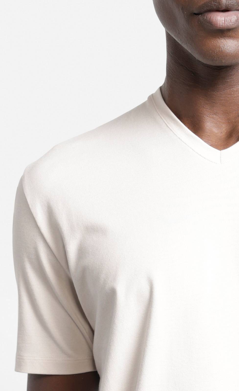 Kiefermann Hapes V-Ausschnitt T-Shirt Aus Baumwolle-Modal