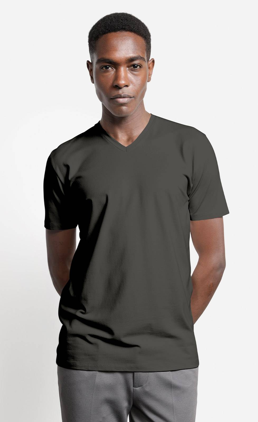 Kiefermann Hapes V-Ausschnitt T-Shirt Aus Baumwolle-Modal