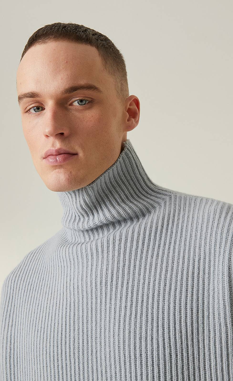 Kiefermann Kenneth Gerippter Rollkragen-Strickpullover