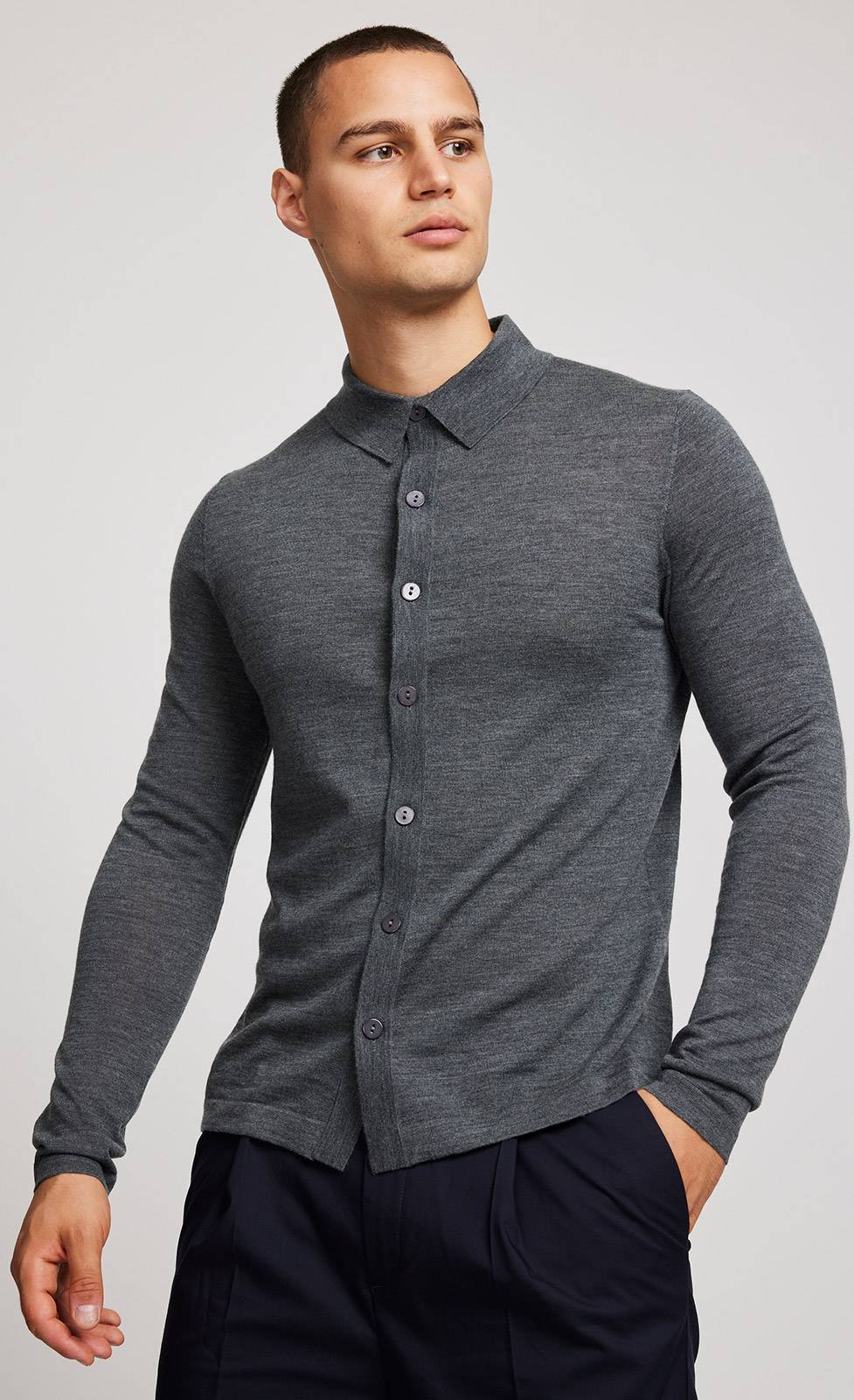 Kiefermann Adam Merino Strickhemd