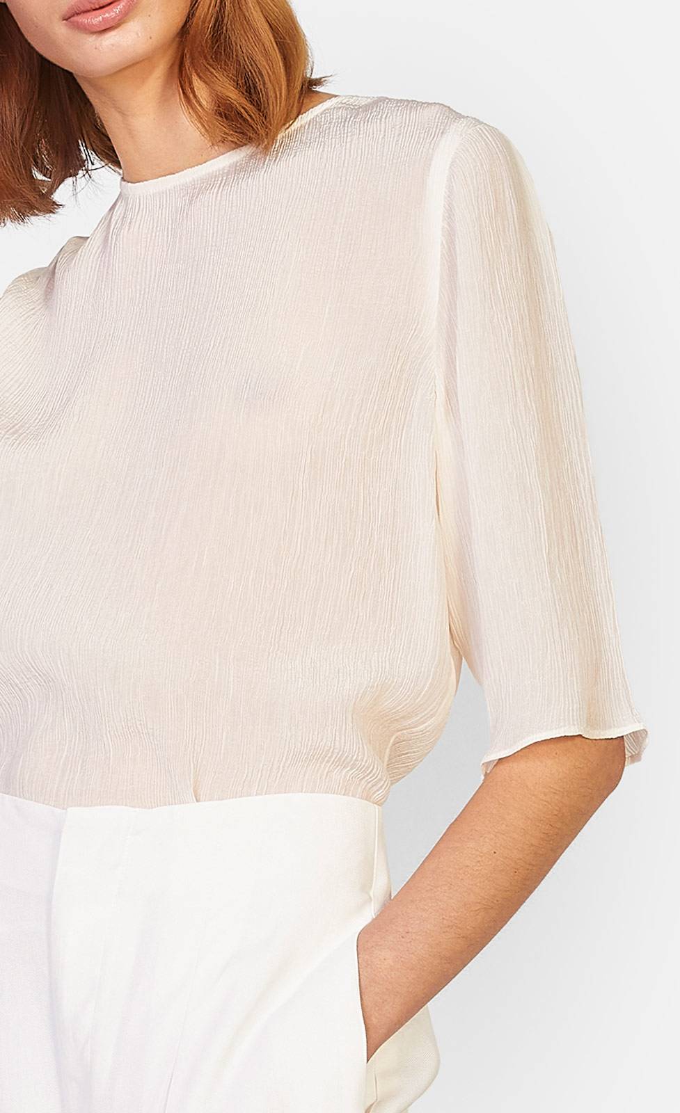 Kiefermann Adele Blusenshirt Aus Crinkle-Ware