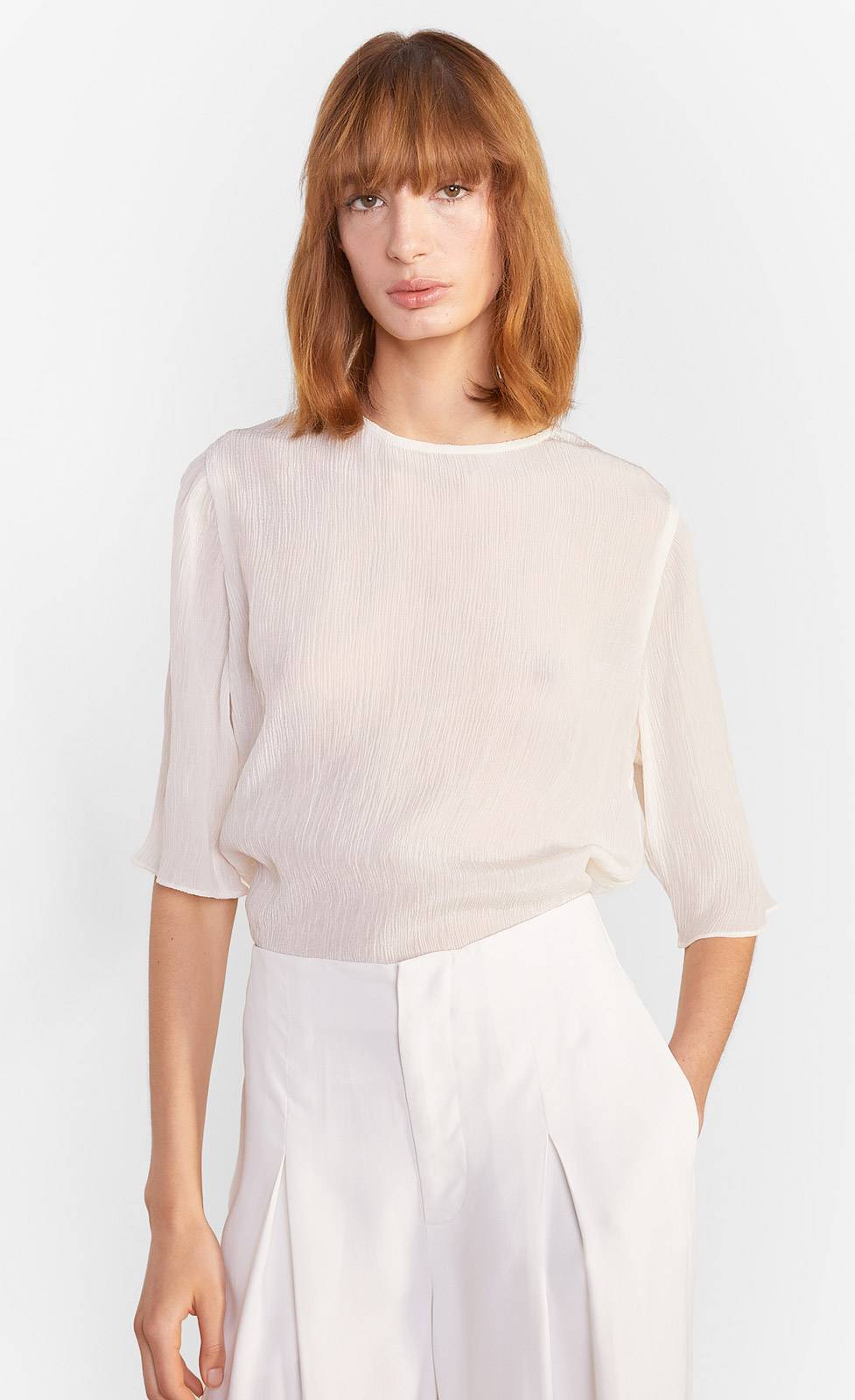 Kiefermann Adele Blusenshirt aus Crinkle-Ware