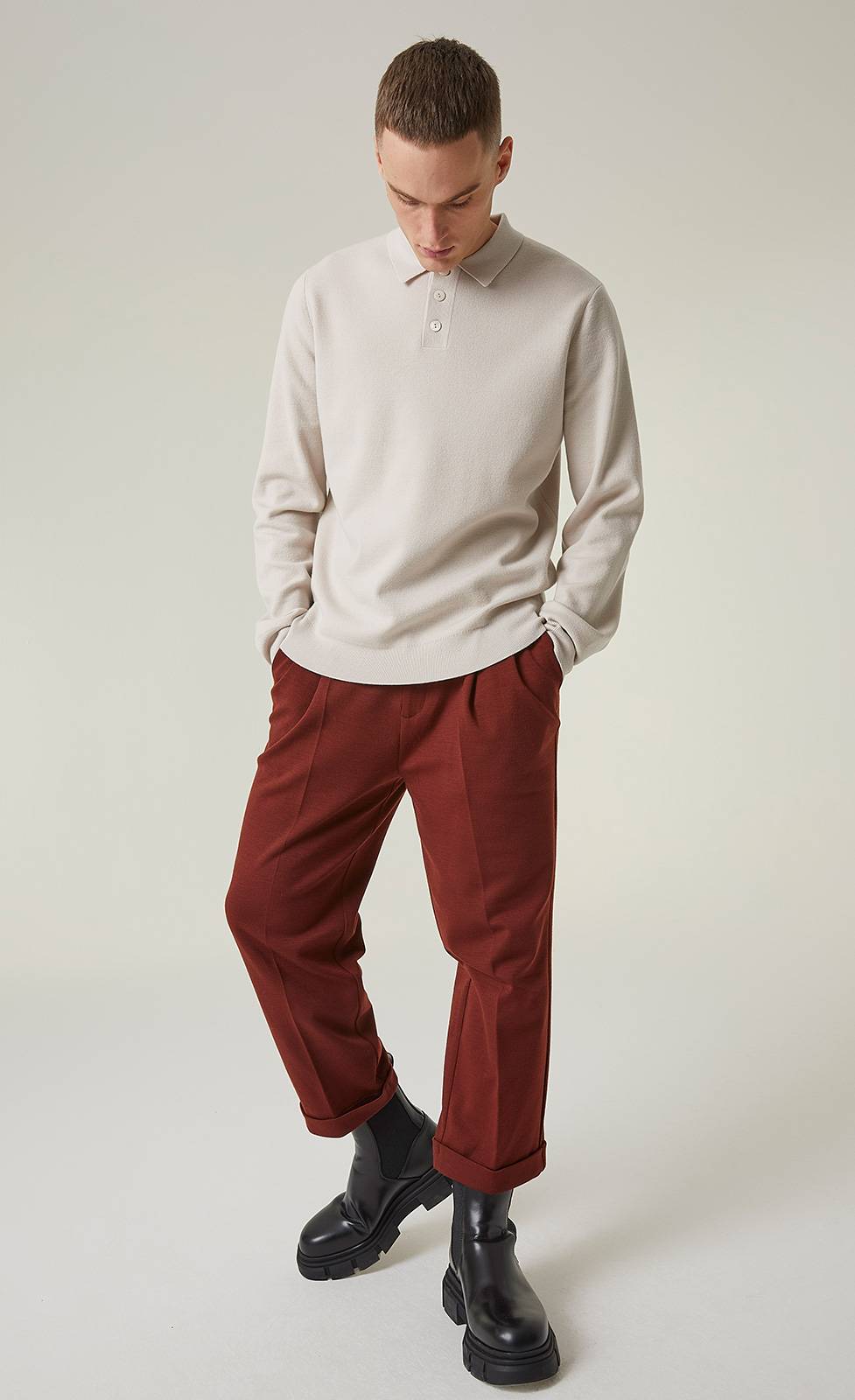 Kiefermann Aidan Strickpullover Mit Polokragen