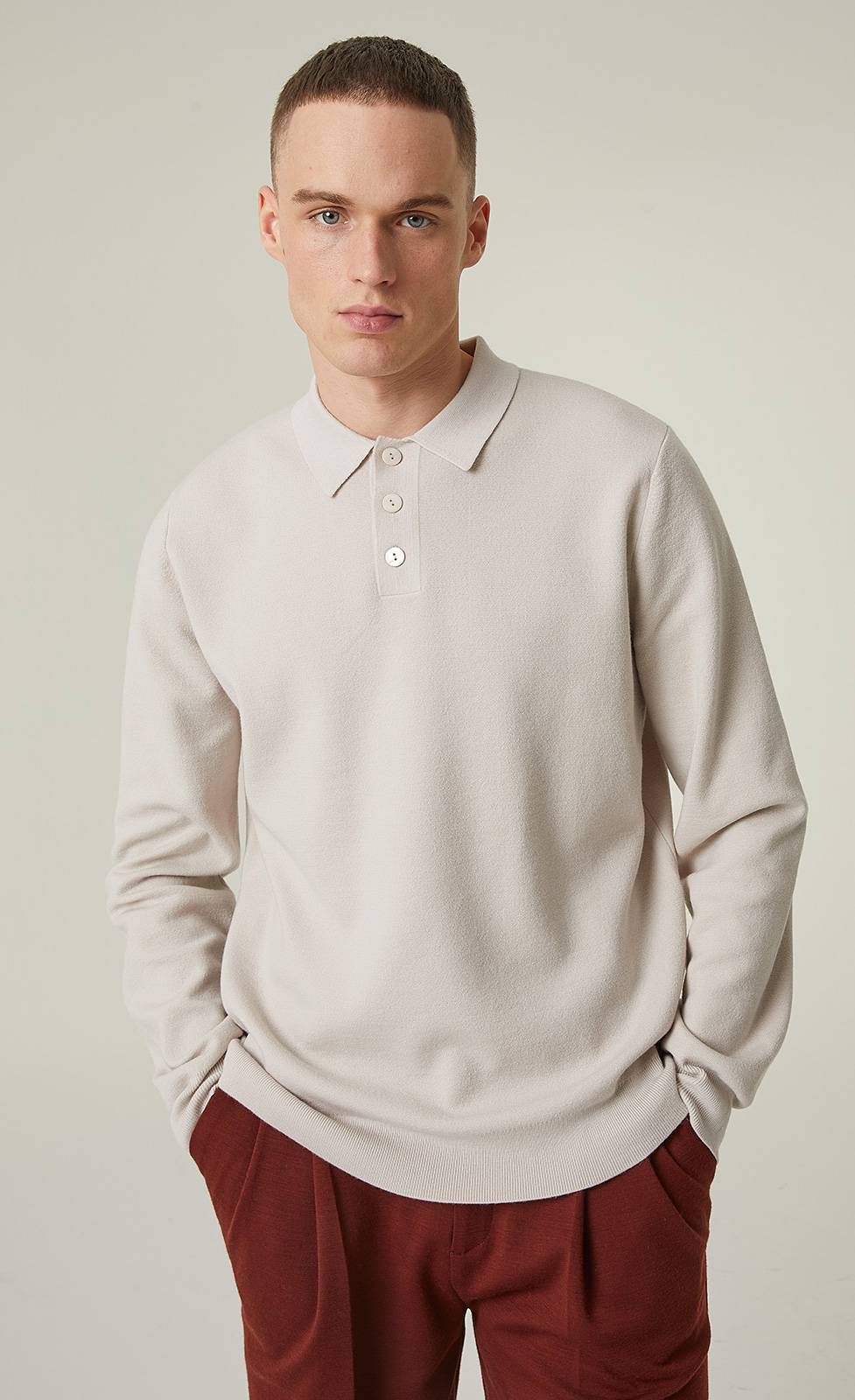 Kiefermann Aidan Strickpullover mit Polokragen