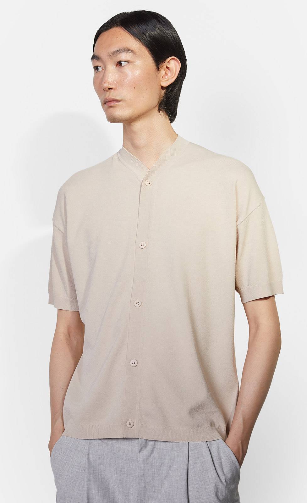 Kiefermann Arnold Halbarm Strickhemd