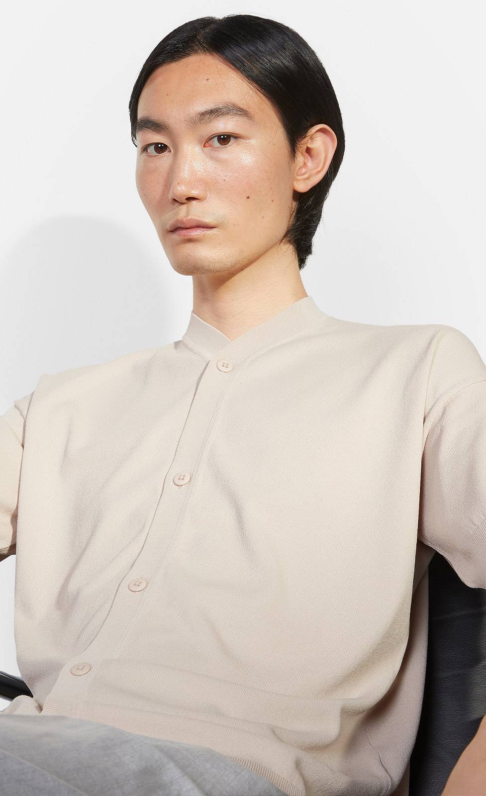 Kiefermann Arnold Halbarm Strickhemd