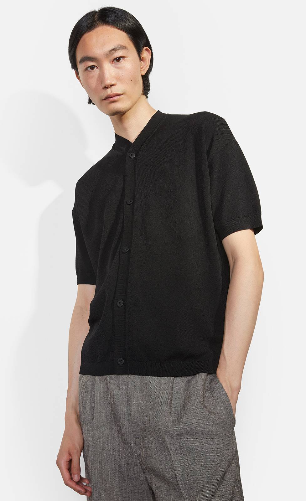 Kiefermann Arnold Halbarm Strickhemd