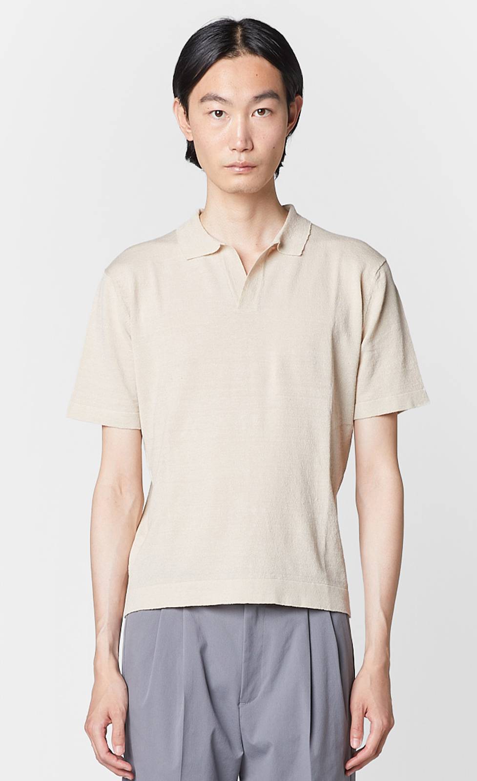 Kiefermann Boris Strickpolo Aus Leinen