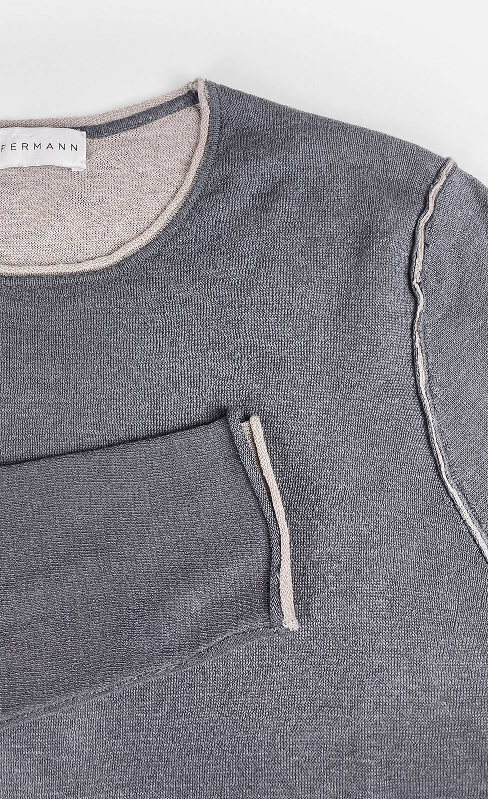 Kiefermann Caius Leinen Strickpullover