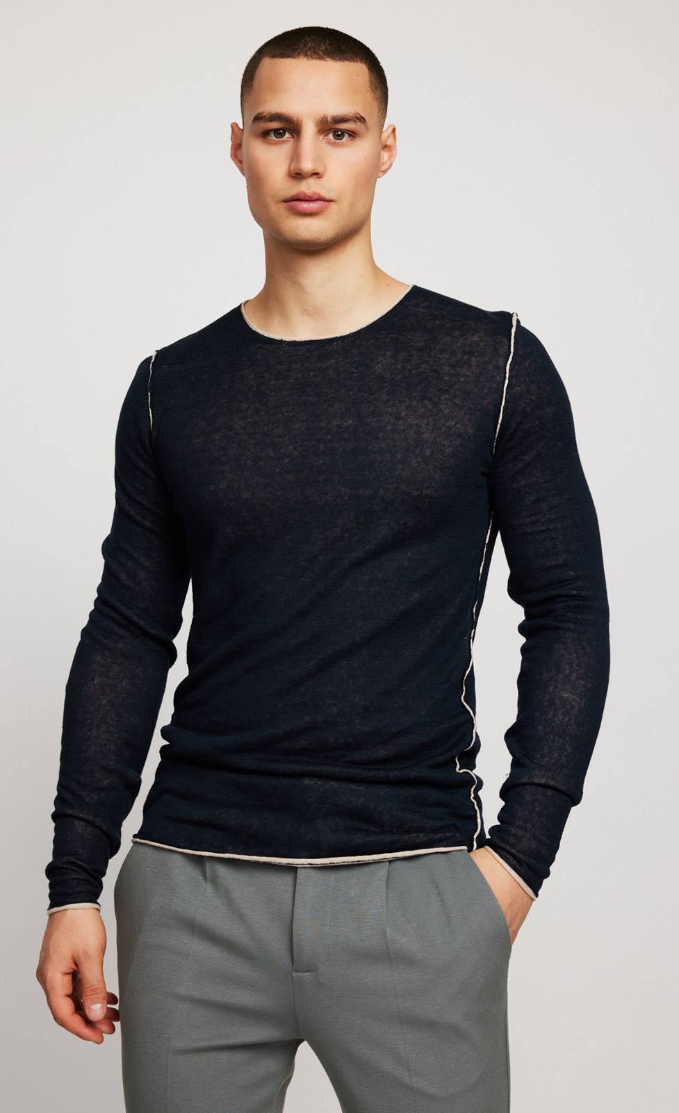 Kiefermann Caius Leinen Strickpullover