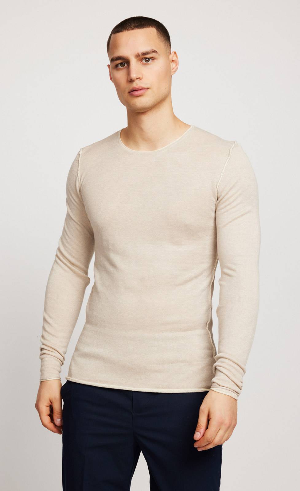 Kiefermann Caius Leinen Strickpullover