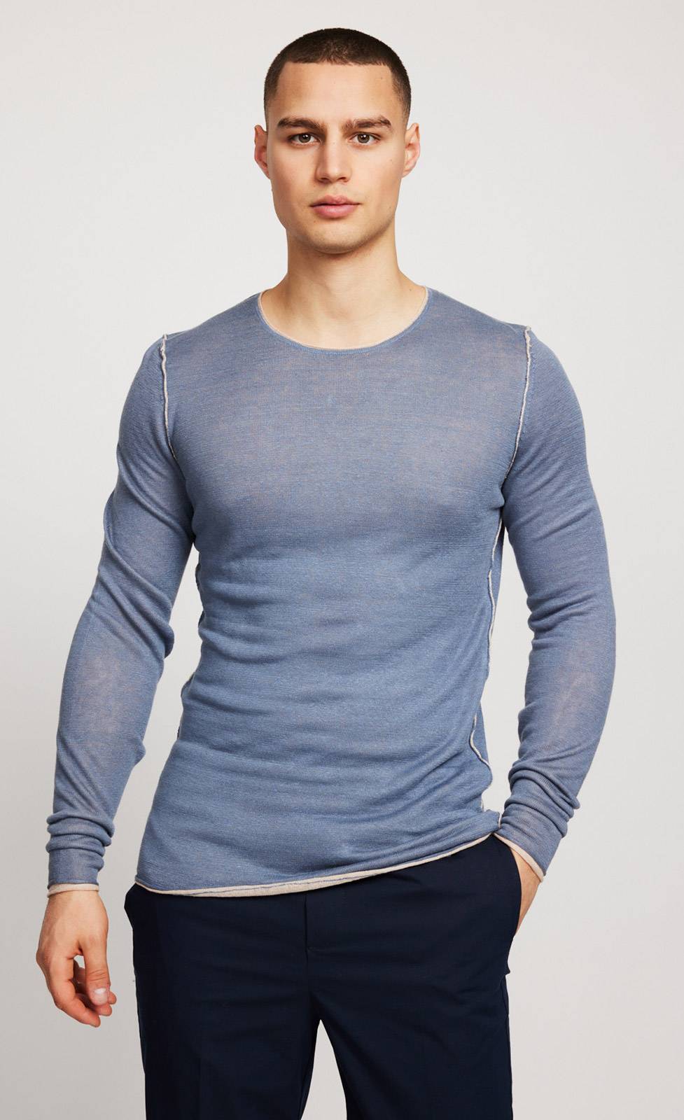 Kiefermann Caius Leinen Strickpullover