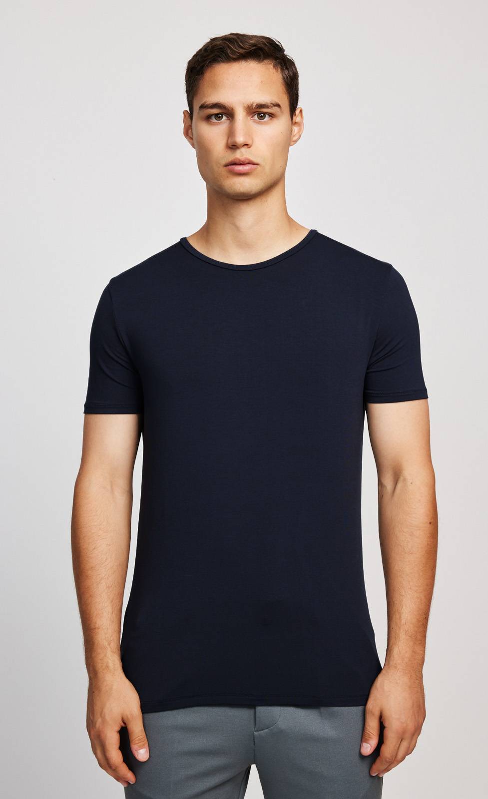 Kiefermann Clive Rundhals-T-Shirt Aus Modaljersey