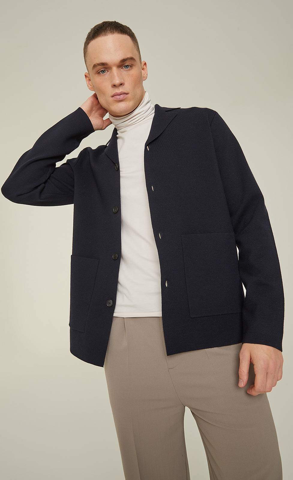 Kiefermann Danco Geknöpfte Strickjacke mit Taschen