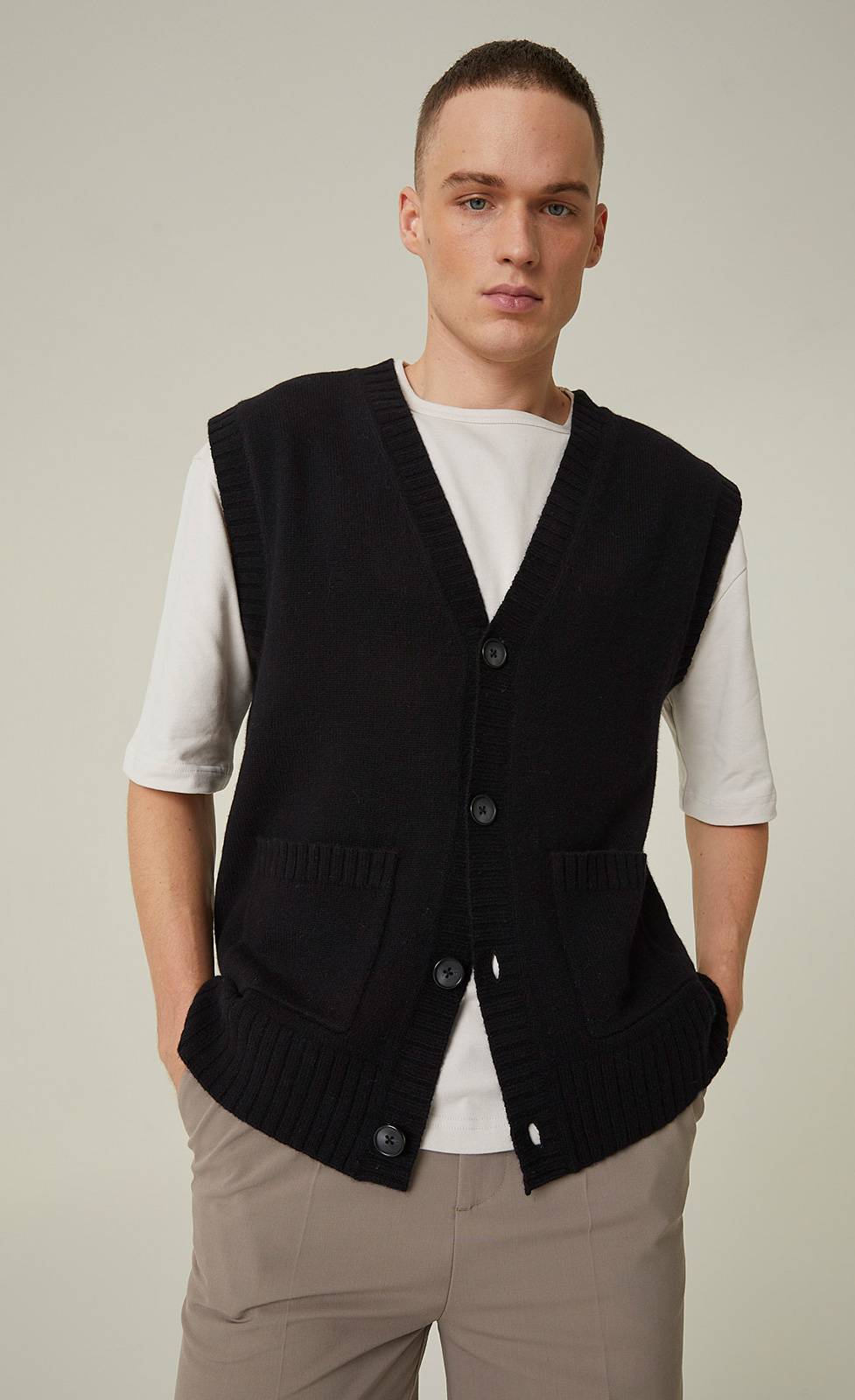 Kiefermann Daniel Strickweste Aus Merinowolle