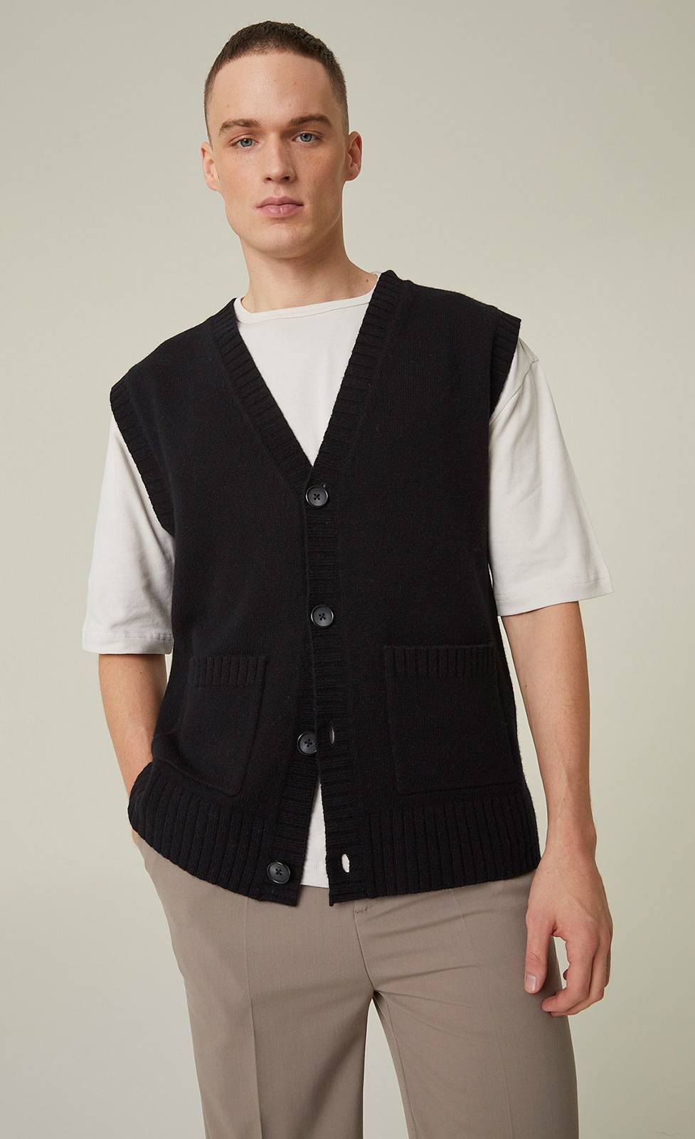 Kiefermann Daniel Strickweste Aus Merinowolle