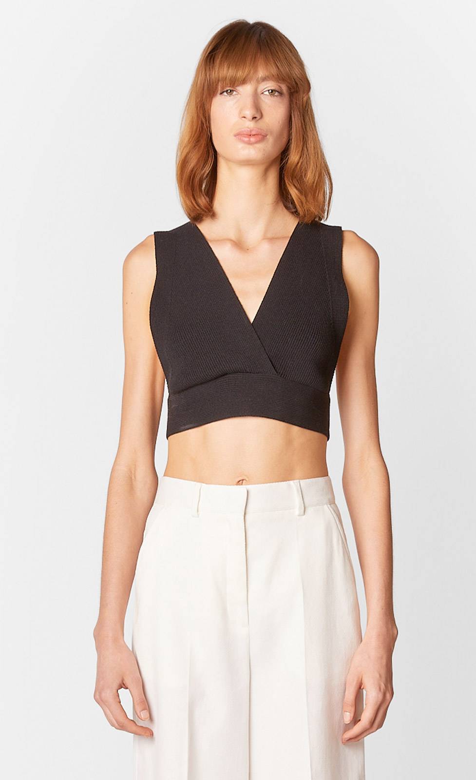 Kiefermann Faye Stricktop in Wickeloptik