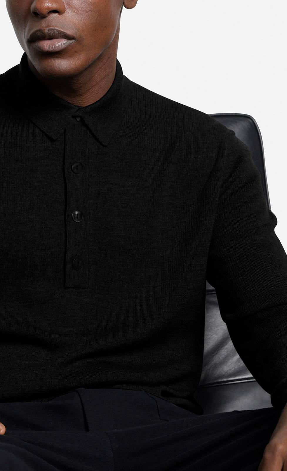 Kiefermann Imano Polopullover Aus Merinowolle