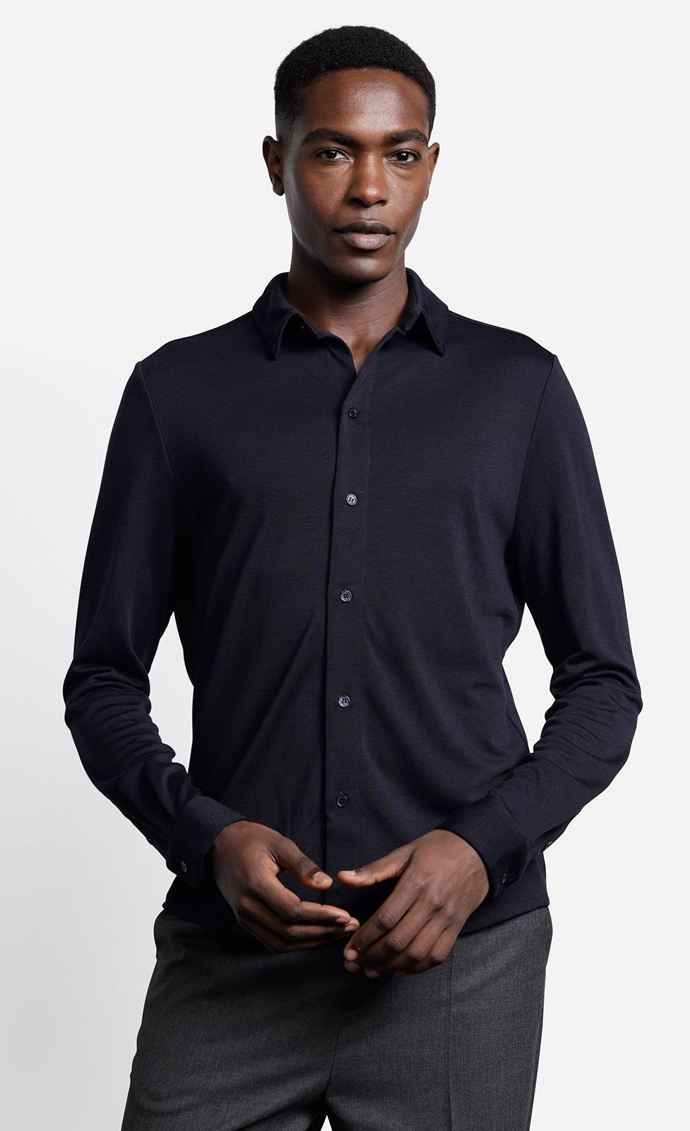 Kiefermann Ivaron Jerseyhemd Aus Wolle Und Viskose