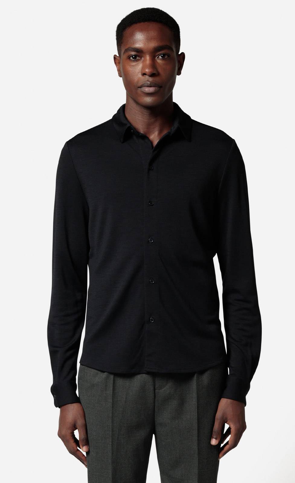 Kiefermann Ivaron Jerseyhemd Aus Wolle Und Viskose