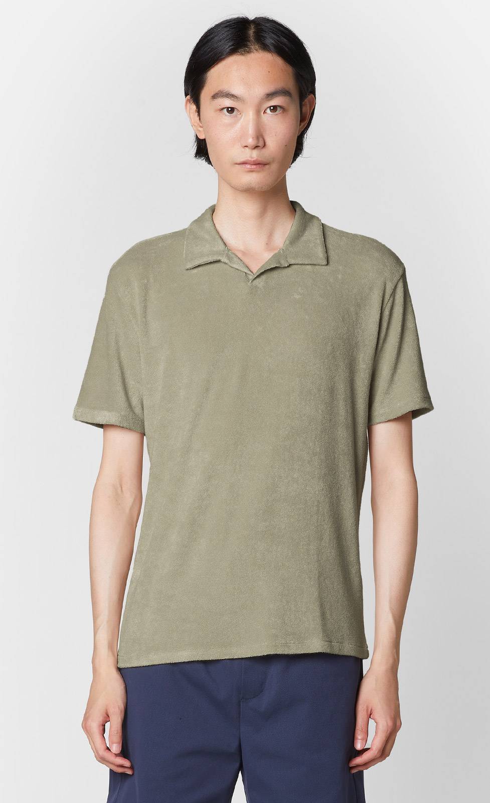 Kiefermann Jonathan Frottee-Poloshirt