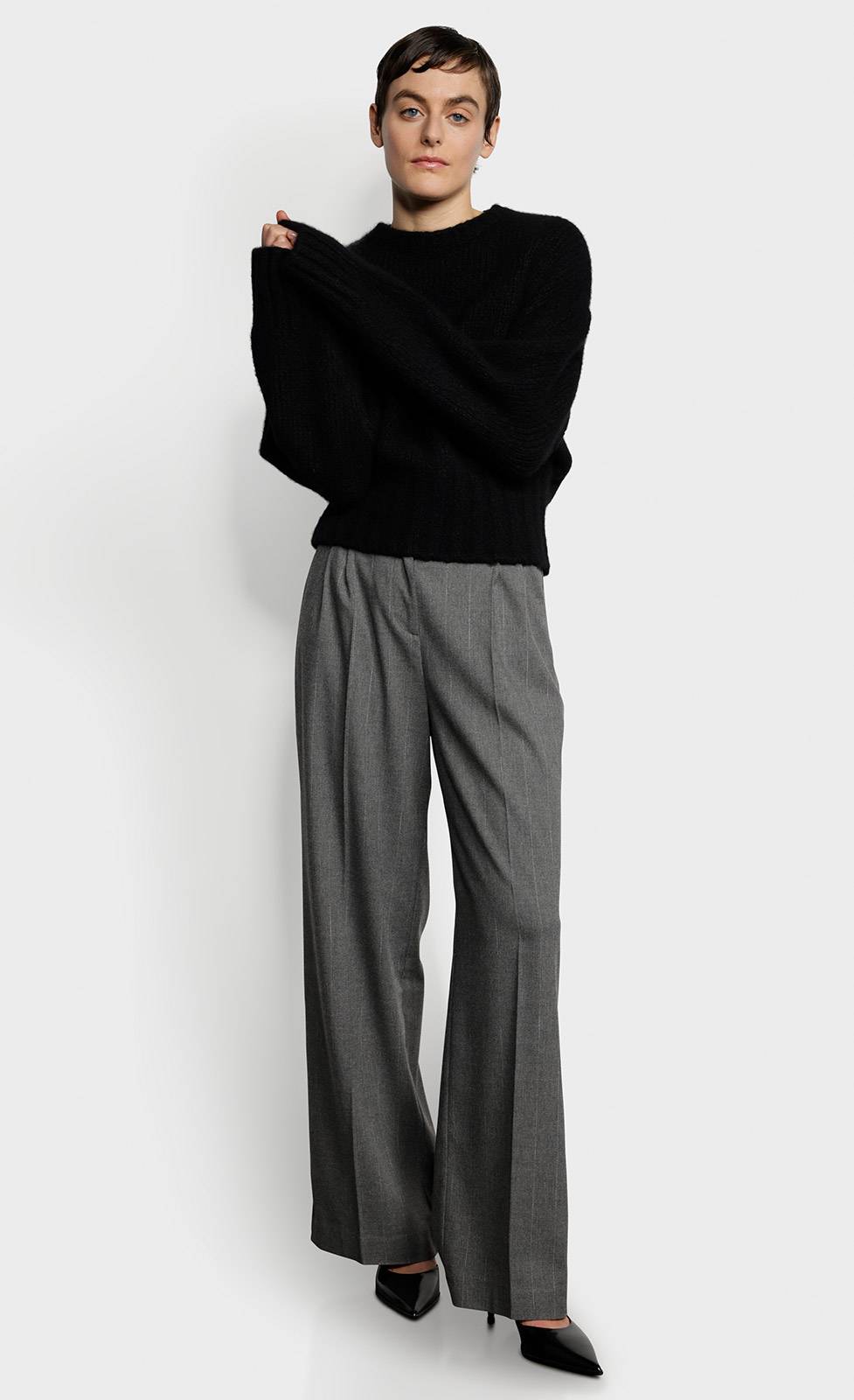 Kiefermann Kaleeas Weite Nadelstreifenhose