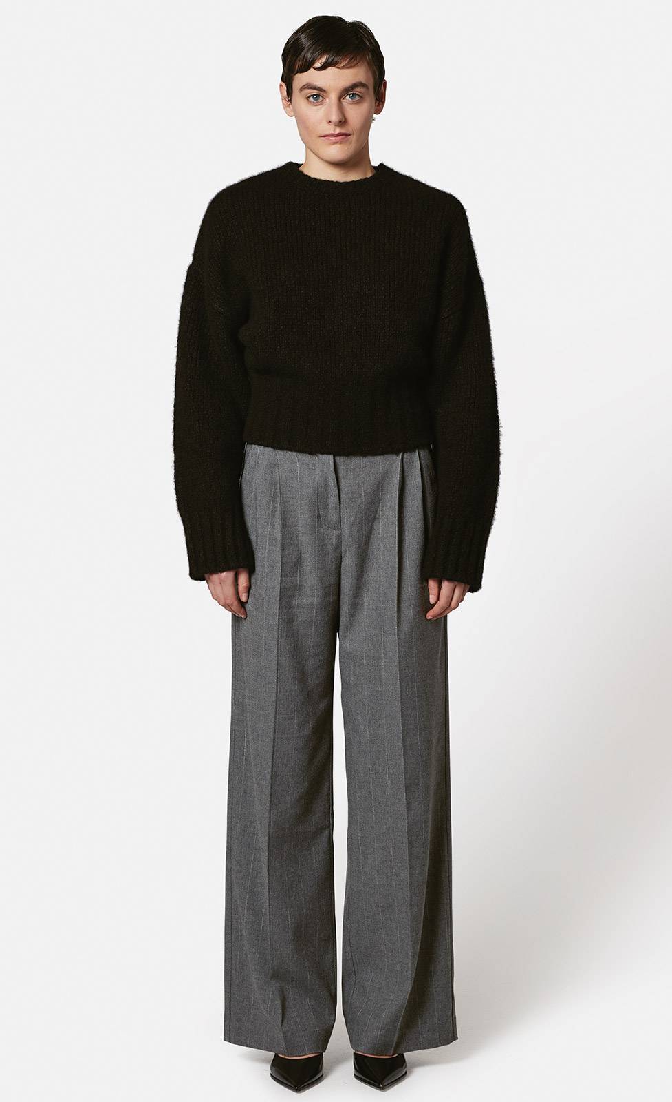 Kiefermann Kaleeas Weite Nadelstreifenhose