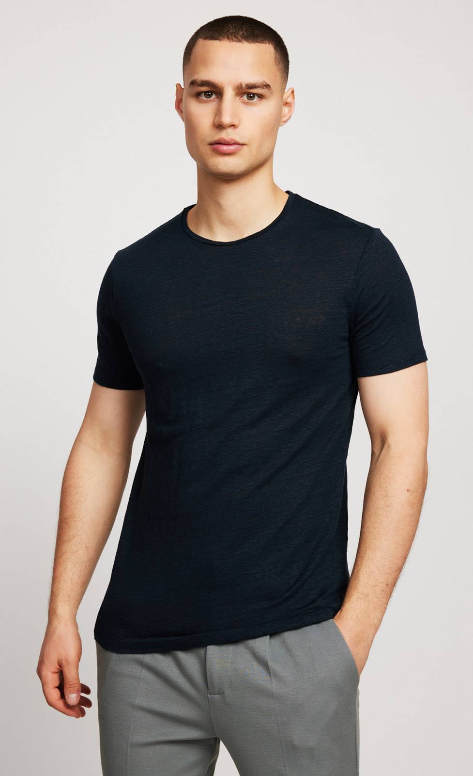 Kiefermann Laine Leinen Rundhals-T-Shirt