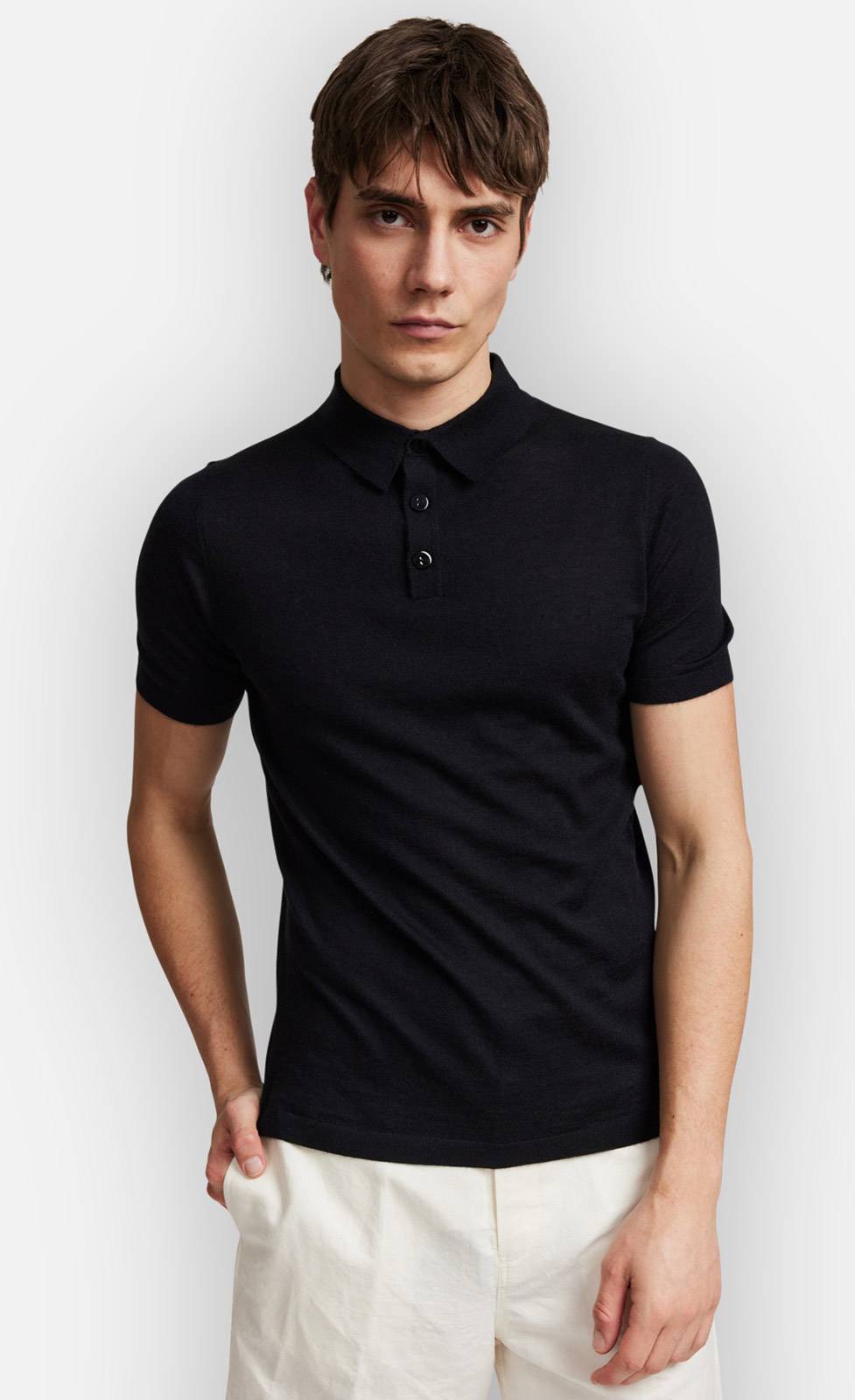 Kiefermann Lenny Strickpolo Aus Kaschmir