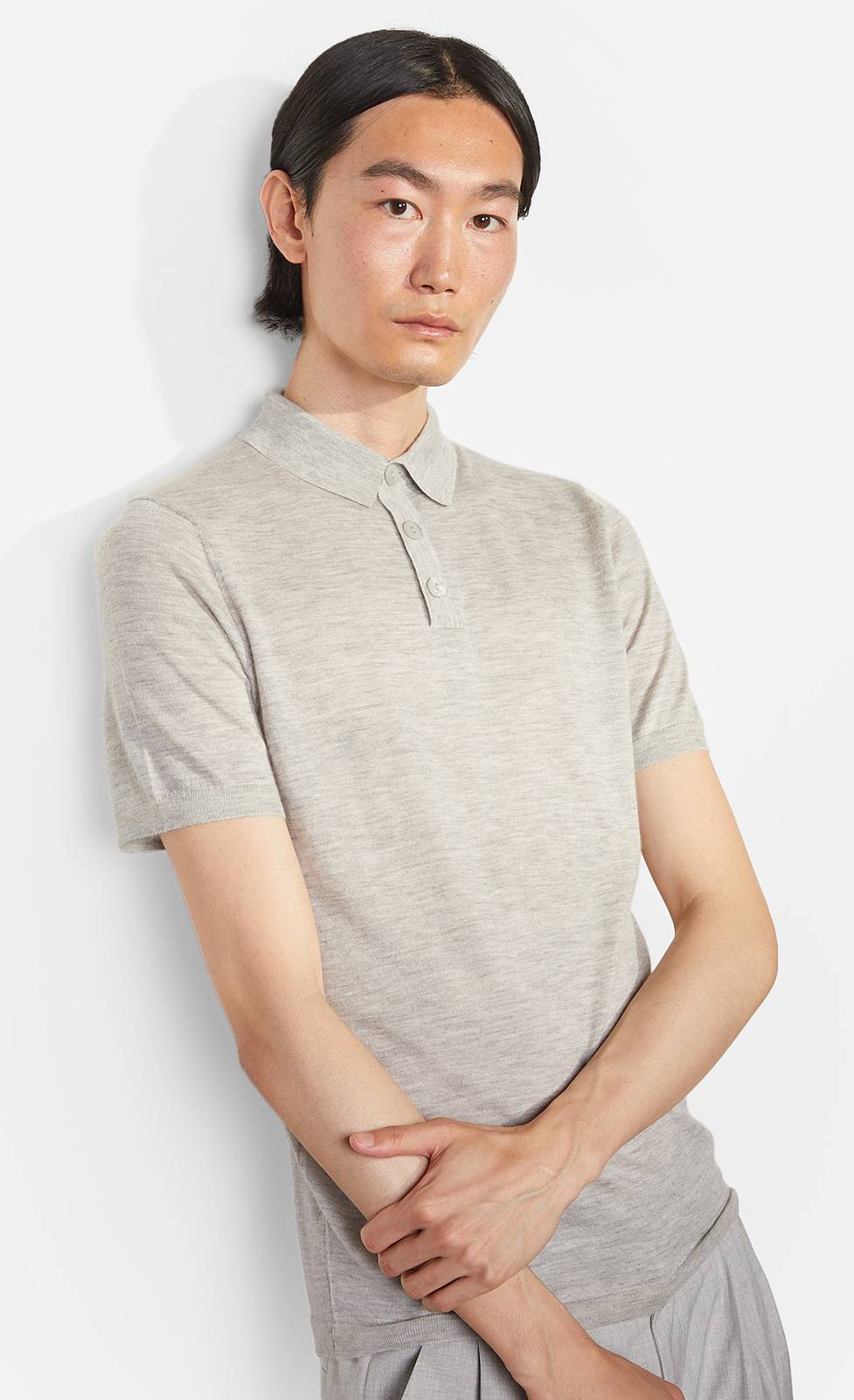 Kiefermann Lenny Strickpolo aus Kaschmir