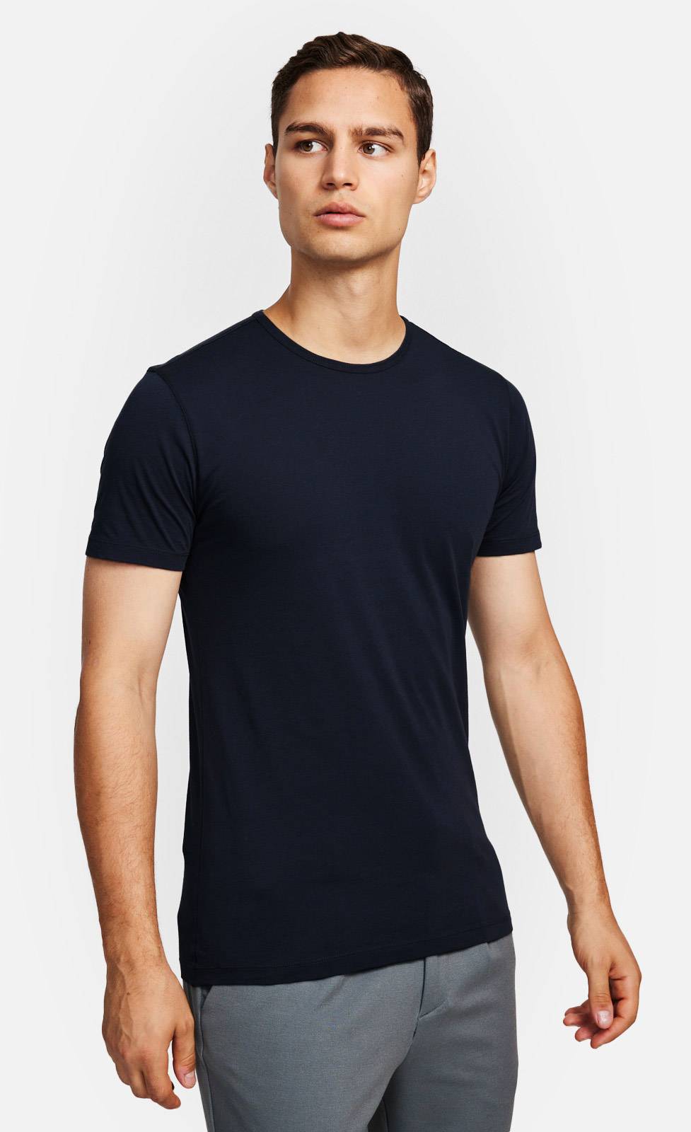 Kiefermann Lio Baumwoll-T-Shirt Mit Rundhals