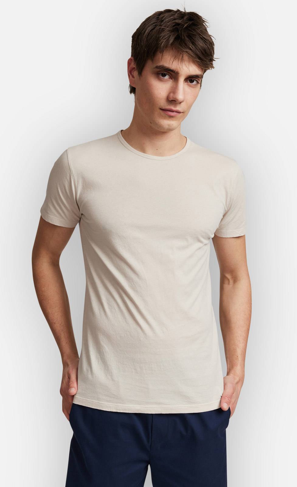 Kiefermann Lio Baumwoll-T-Shirt Mit Rundhals