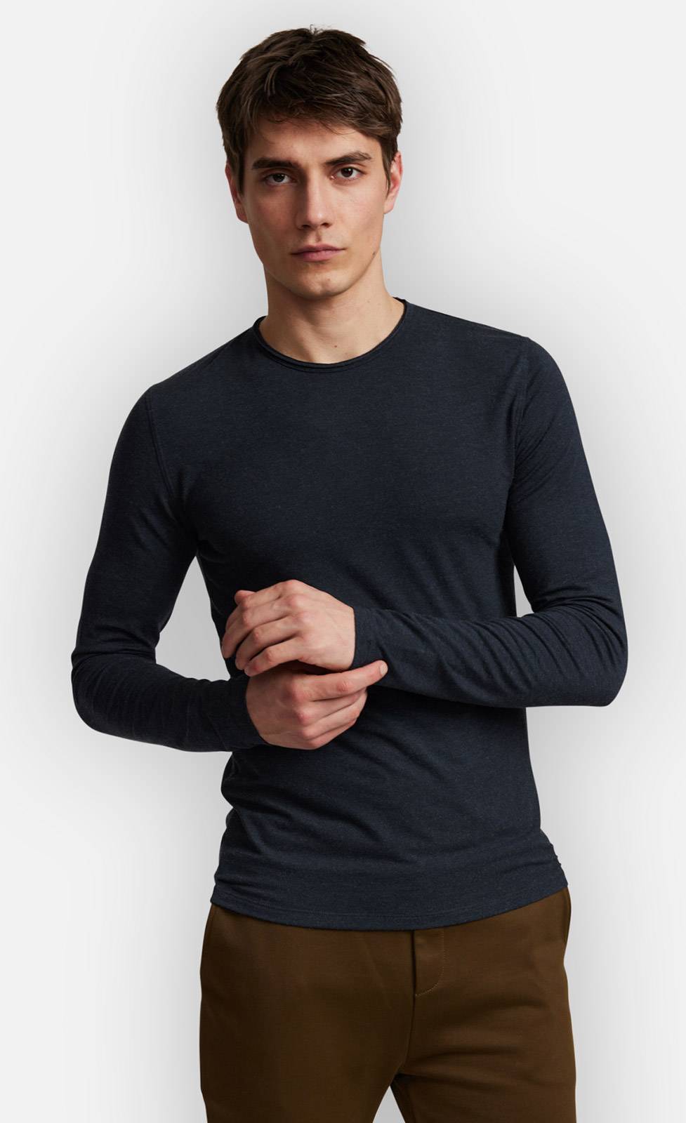 Kiefermann Lois Rundhals-Langarm-Shirt