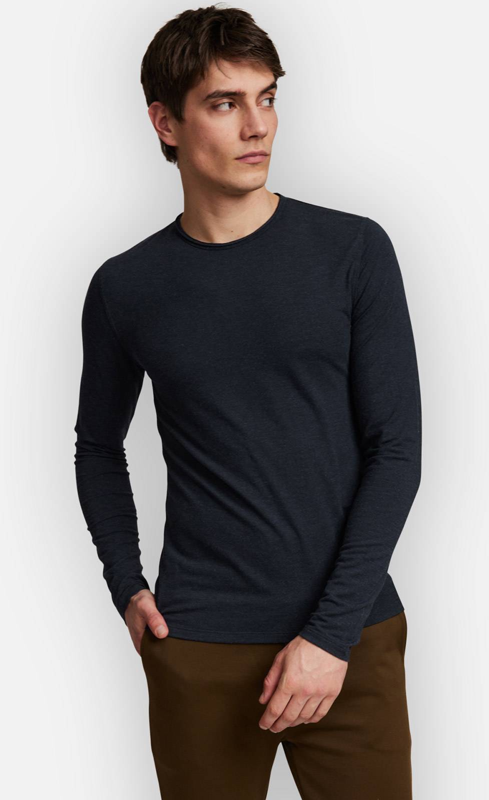 Kiefermann Lois Rundhals-Langarm-Shirt