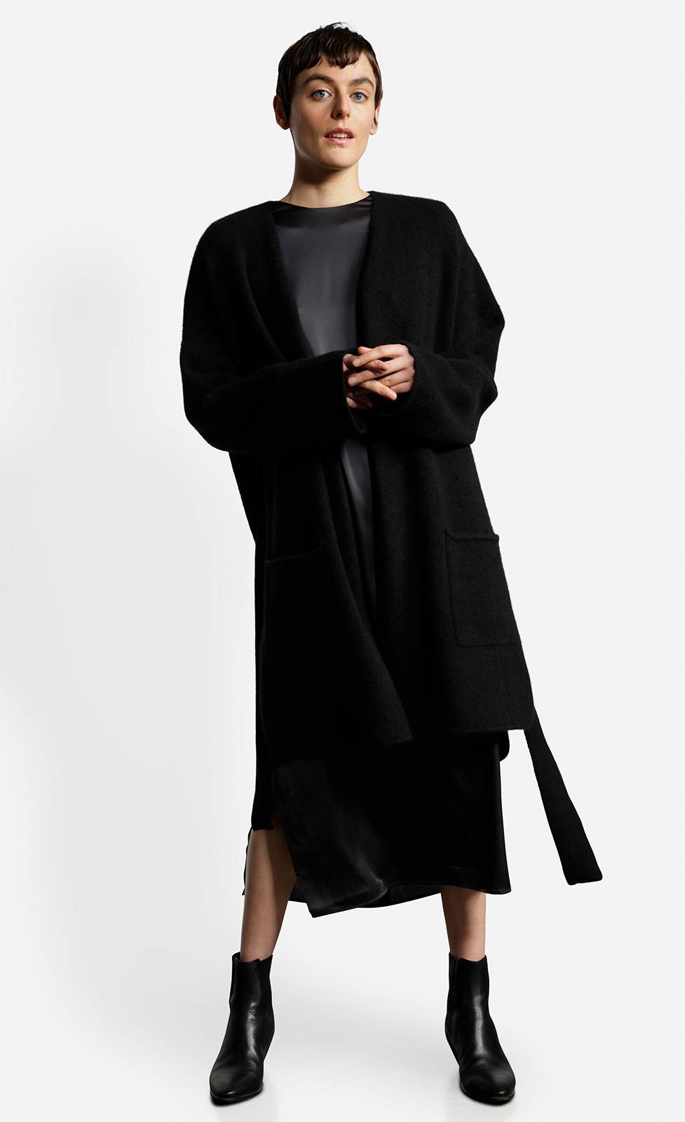 Kiefermann Mianore Kaschmirstrickmantel Mit Gürtel